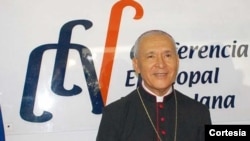 Monseñor Diego Padrón, ex presidente de la Conferencia Episcopal de Venezuela, designado nuevo cardenal de la Iglesia católica por el papa Francisco el 9 de julio de 2023.