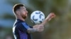 El delantero argentino Lionel Messi durante un entrenamiento de la selección, el martes 14 de noviembre de 2023, en Buenos Aires. 