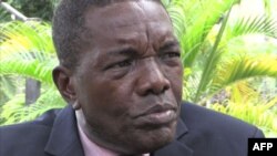 Le porte-parole André-Alain Atundu à Kinshasa, le 20 décembre 2016.