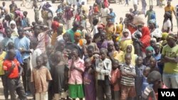 FILE - Refugees at the Minawao camp on Cameroon's northern border with Nigeria, Feb. 23, 2015. (Moki Edwin Kindzeka/VOA)
