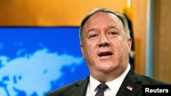 El secretario de Estado, Mike Pompeo, hizo un recuento de las actividades recientes de política exterior de la administración Trump.