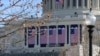 Flags are hung on the U.S. Capitol building in Washington, D.C., in preparation for Friday's inauguration of Donald Trump. 