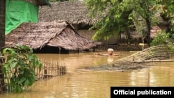 ရခိုင်ပြည်နယ်၊ မင်းပြားမြို့နယ်အတွင်းက ရေလွှမ်းမိုးတဲ့မြင်ကွင်း-ယခင်မှတ်တမ်းဓာတ်ပုံ (ဓာတ်ပုံ-နိရဉ္စရာ)