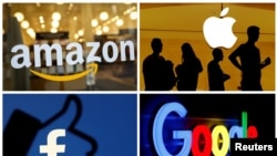 Amazon, Facebook, Apple y Alphabet (Google) representan alrededor de 5 billones de dólares de la economía estadounidense.