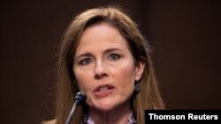 La Comisión Judicial del Senado celebra la audiencia de confirmación de Amy Coney Barrett para la vacante en la Corte Suprema, el miércoles 14 de octubre de 2020.