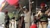 Le président tchadien Idriss Deby lors de la campagne électorale en 2011 à N'djamena. 