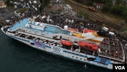 Sebuah kapal Turki ikut berpartisipasi dalam operasi kemanusiaan 'Freedom Flotilla' bagi warga Gaza.