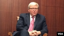 រូបឯកសារ៖ លោក Kevin Rudd អតីតនាយករដ្ឋមន្ត្រីនៃប្រទេសអូស្ត្រាលី។