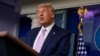 El presidente Donald Trump durante una rueda de prensa celebrada en la Casa Blanca el miércoles, 19 de agosto.