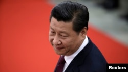 FILE - China's President Xi Jinping at the Great Hall of the People in Beijing.