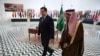Sekretari amerikan i Shtetit Marco Rubio dhe ministri i Jashtëm i Arabisë Saudite, Faisal bin Riad, Arabi Saudite, 17 shkurt, 2025 