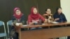 Jaringan Kerja Prolegnas Pro Perempuan dalam jumpa pers di Jakarta, Rabu (29/5) menyesalkan sikap pemerintah yang tidak melibatkan masyarakat sipil dalam penyusunan Rancangan Undang-undang (RUU) Penghapusan Kekerasan Seksual (foto: VOA/Fathiyah Wardah)