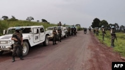 Ba soda ya Maroc na Monusco (Misala mya ONU na RDC) na Kibumba, na parc national ya Virunga, na Nord-Kivu, 22 février 2021.