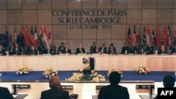 Signing of Peace Accord on October 23 1991, file photo.