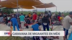 Migrantes enfrentan frío y fuertes vientos en su paso por México