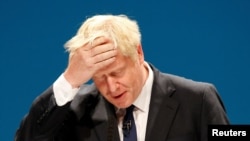 FILE - Boris Johnson, a leadership candidate for Britain's Conservative Party, attends a hustings event in Manchester, Britain, June 29, 2019. (Reuters)