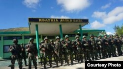 Pasukan gabungan TNI-Polri mengamankan desa-desa di Nduga, Papua, pasca penembakan kelompok bersenjata awal Desember. (Foto Courtesy: Kapendam XVII Cendrawasih Papua)