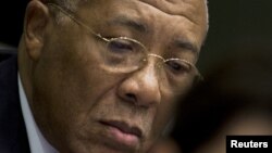 Former Liberian President Charles Taylor appears in court at the Special Court for Sierra Leone. January 22, 2013