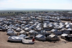 FILE - A general view of al-Hol displacement camp in Hasaka governorate, Syria, April 2, 2019.