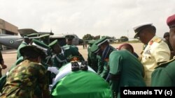 Akwatin gawar Laftanar Janar Taoreed Abiodun Lagbaja