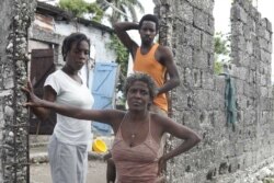 Residentes de Lasinal, un barrio de la ciudad portuaria de Les Cayes en Haití. Foto: OCHA / Christian Cricboom.