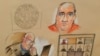 Sketch de Alex Saab en la sala de audiencias durante su lectura de cargos ante un tribunal federal en Miami, el 18 de octubre de 2021.