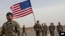 Des soldats américains lors d'un entrainement anti-terroriste à Thiès, Sénégal, le 8 février 2016.