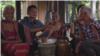 A picture screenshot from the documentary video “Our Tribe-Our Heritage” shows a group of elders with their chin tattooed. 
