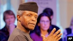 Le vice-président Yemi Osinbajo du Nigeria, 17 janvier 2017.