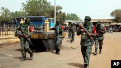 Des forces maliennes à Gao, Mali, le 23 février 2017. 