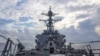美国海军本福德号导弹驱逐舰2021年7月12日在南中国海执行航行自由行动（美国海军推特）
