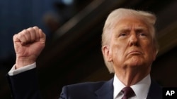 resident Donald Trump addresses a joint session of Congress at the Capitol in Washington, March 4, 2025. 