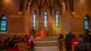 Devotees participate in Christmas prayers at the newl- renovated St. Luke's Church on Christmas in Srinagar, Indian-controlled Kashmir, Dec. 25, 2021.