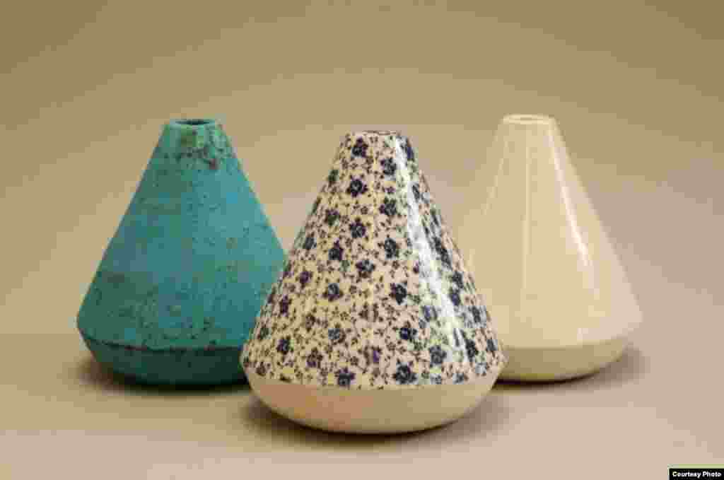 To Idil Abdullahi, of Somalia and Australia, these vessels carry messages of growing through love, deserting your ego, and finding the truth to arrive at the “perfect” human stage. (International Museum of Women)