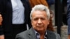 El presidente de Ecuador, Lenín Moreno, habla durante un evento de la organización Diálogo Interamericano en Washington, el 16 de abril del 2019.