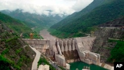 资料照片：在中国境内澜沧江上游的云南大朝山水坝。