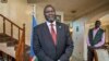 FILE - South Sudan's rebel leader Riek Machar speaks about the situation in South Sudan following last week's peace agreement with the government, in Addis Ababa, Ethiopia, Aug. 31, 2015.