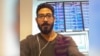 Screen grab of a video Syrian Hassan al-Kontar posted on social media. 