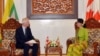 ကနေဒါနိုင်ငံခြားရေးဝန်ကြီး Stephane Dion နဲ့ မြန်မာနိုင်ငံခြားရေးဝန်ကြီး ဒေါ်အောင်ဆန်းစုကြည် တွေ့ဆုံ။ 