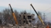 Aftermath of recent shelling in Makiivka