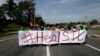 Demonstrators protest the shooting of Michael Brown in Ferguson, Missouri, Aug. 23, 2014. 