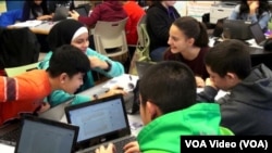 FILE - Students in a New York City school.