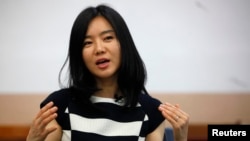 세계적으로 인기를 끌고 있는 강연 행사인 테드(TED) 무대에서 강연한 탈북자 이현서 씨. (자료사진)