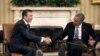 President Barack Obama and NATO Secretary General Anders Fogh Rasmussen at the White House in Washington, May 31, 2013.