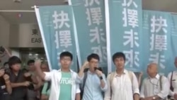 香港三位觸發佔領運動前學生領袖被定罪