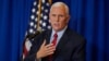 El ex vicepresidente Mike Pence se dirige a una audiencia durante una cena de recaudación de fondos del Partido Republicano, el jueves 16 de marzo de 2023, en Keene, estado de New Hampshire, EEUU.