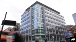 A general view of the building at 55 New Oxford Street that contains offices of Cambridge Analytica in London, March 23, 2018.