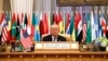 AQSh Prezidenti Donald Tramp Saudiya Arabistonida o'tgan Arab-Islom-Amerika sammitida, 21-may, 2017-yil.