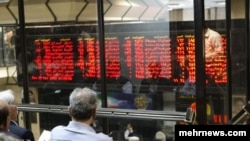تابلوی شاخص سهام در بازار بورس تهران