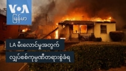 LA မီးလောင်မှုအတွက် လျှပ်စစ်ကုမ္ပဏီတရားစွဲခံရ
